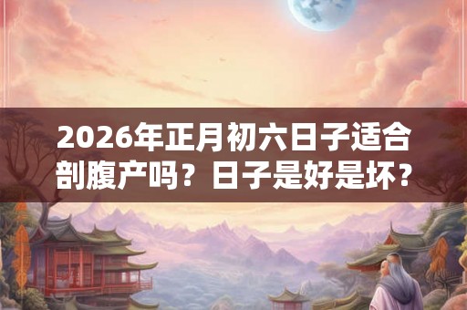 2026年正月初六日子适合剖腹产吗？日子是好是坏？
