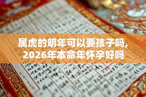 属虎的明年可以要孩子吗,2026年本命年怀孕好吗 属虎的明年可以要孩子吗,2026年本命年怀孕好吗