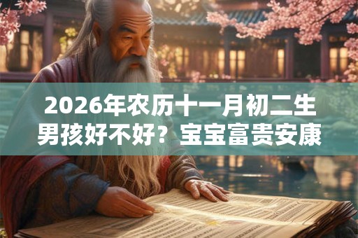 2026年农历十一月初二生男孩好不好？宝宝富贵安康吗？