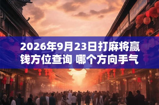 2026年9月23日打麻将赢钱方位查询 哪个方向手气佳
