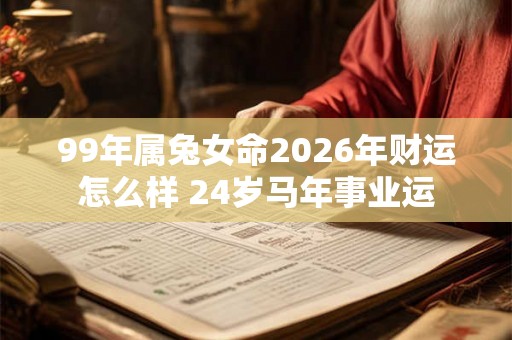 99年属兔女命2026年财运怎么样 24岁马年事业运