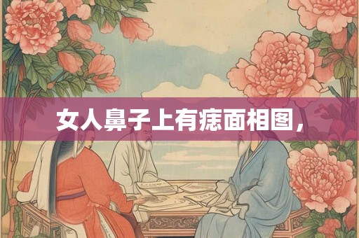 女人鼻子上有痣面相图，