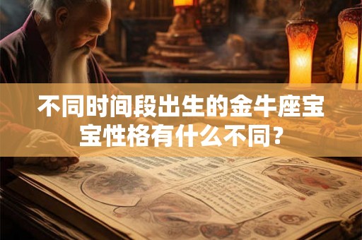 不同时间段出生的金牛座宝宝性格有什么不同? 不同时间段出生的金牛座宝宝性格有什么不同?