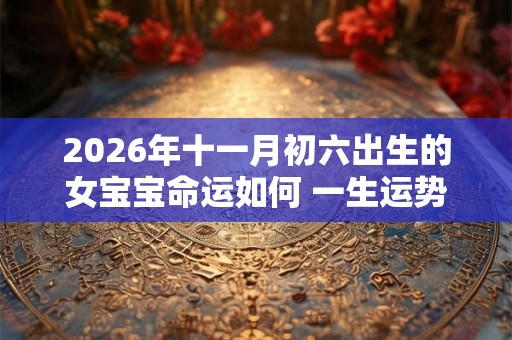 2026年十一月初六出生的女宝宝命运如何 一生运势咋样
