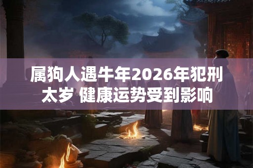 属狗人遇牛年2026年犯刑太岁 健康运势受到影响