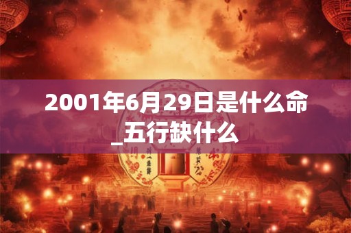 2001年6月29日是什么命_五行缺什么