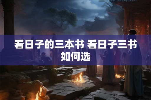 看日子的三本书 看日子三书如何选