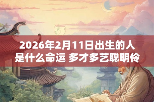 2026年2月11日出生的人是什么命运 多才多艺聪明伶俐