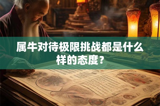 属牛对待极限挑战都是什么样的态度？