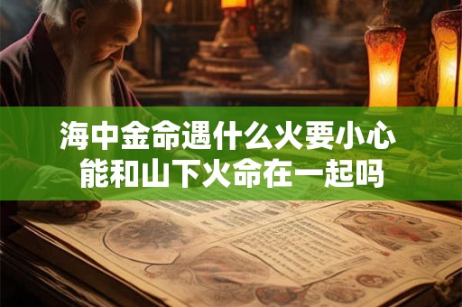 海中金命遇什么火要小心 能和山下火命在一起吗