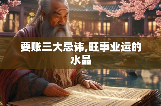 要账三大忌讳,旺事业运的水晶
