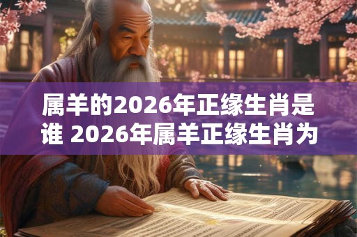 属羊的2026年正缘生肖是谁 2026年属羊正缘生肖为何