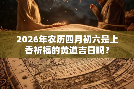 2026年农历四月初六是上香祈福的黄道吉日吗? 2026年农历四月初六是上香祈福的黄道吉日吗?