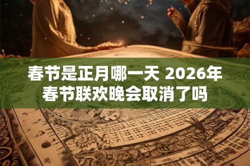 春节是正月哪一天 2026年春节联欢晚会取消了吗