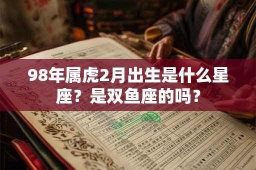 98年属虎2月出生是什么星座？是双鱼座的吗？