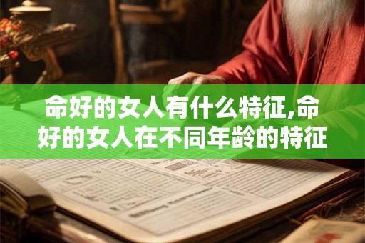命好的女人有什么特征,命好的女人在不同年龄的特征