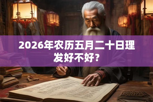 2026年农历五月二十日理发好不好？
