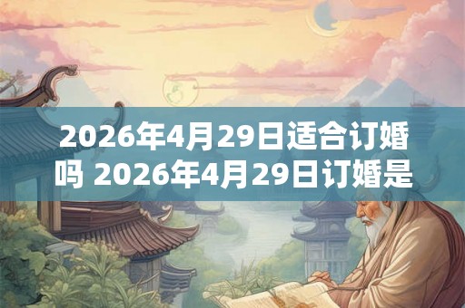 2026年4月29日适合订婚吗 2026年4月29日订婚是否吉利