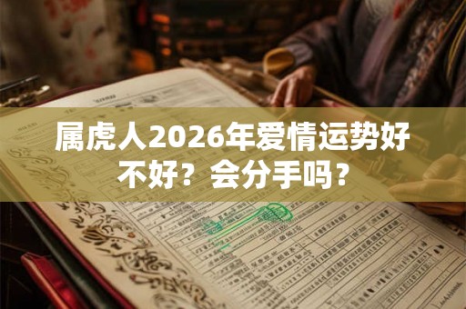 属虎人2026年爱情运势好不好？会分手吗？