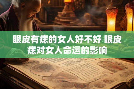 眼皮有痣的女人好不好 眼皮痣对女人命运的影响