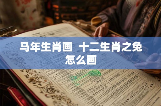 马年生肖画 十二生肖之兔怎么画 马年生肖画 十二生肖之兔怎么画