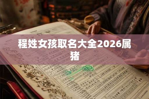 程姓女孩取名大全2026属猪
