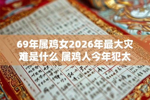 69年属鸡女2026年最大灾难是什么 属鸡人今年犯太岁吗 69年属鸡女2026年最大灾难是什么 属鸡人今年犯太岁吗