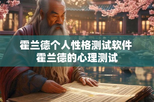 霍兰德个人性格测试软件 霍兰德的心理测试 霍兰德个人性格测试软件 霍兰德的心理测试