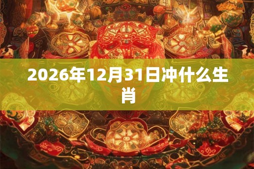 2026年12月31日冲什么生肖