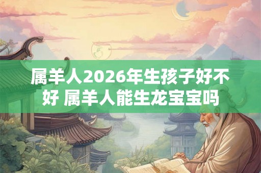 属羊人2026年生孩子好不好 属羊人能生龙宝宝吗