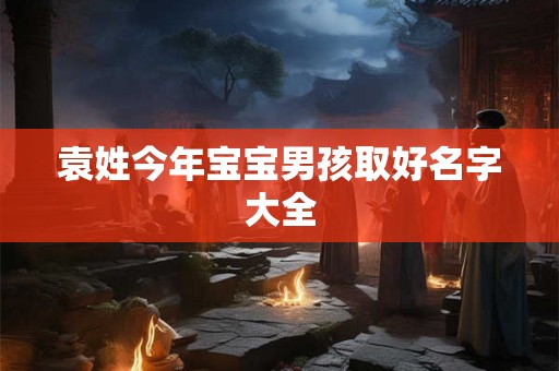 袁姓今年宝宝男孩取好名字大全
