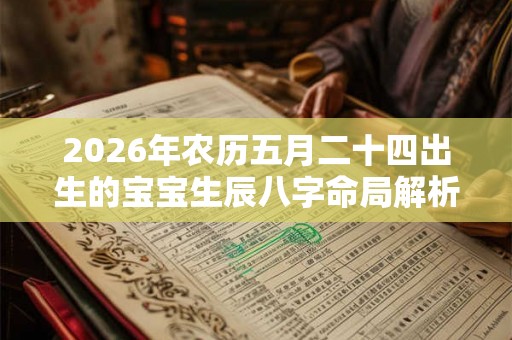 2026年农历五月二十四出生的宝宝生辰八字命局解析