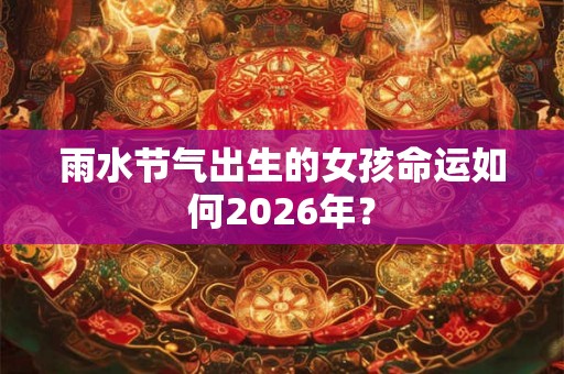 雨水节气出生的女孩命运如何2026年？