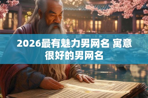 2026最有魅力男网名 寓意很好的男网名