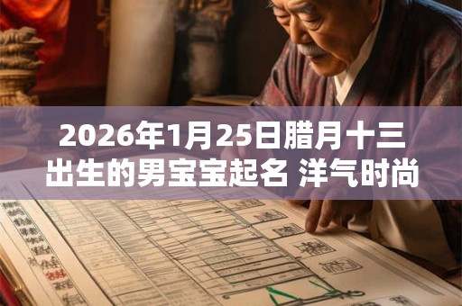 2026年1月25日腊月十三出生的男宝宝起名 洋气时尚新潮