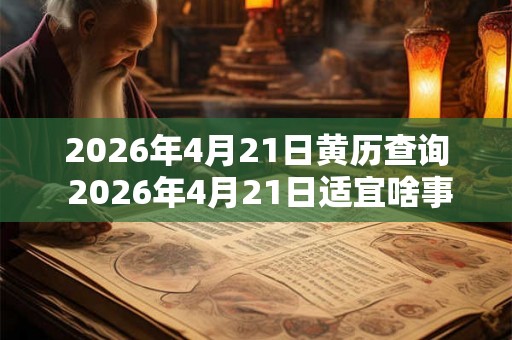 2026年4月21日黄历查询 2026年4月21日适宜啥事