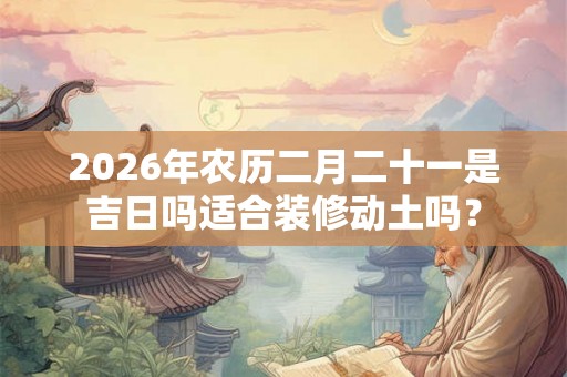 2026年农历二月二十一是吉日吗适合装修动土吗？