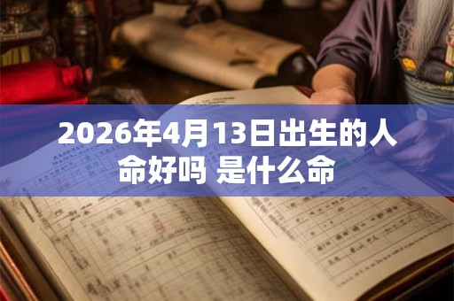 2026年4月13日出生的人命好吗 是什么命