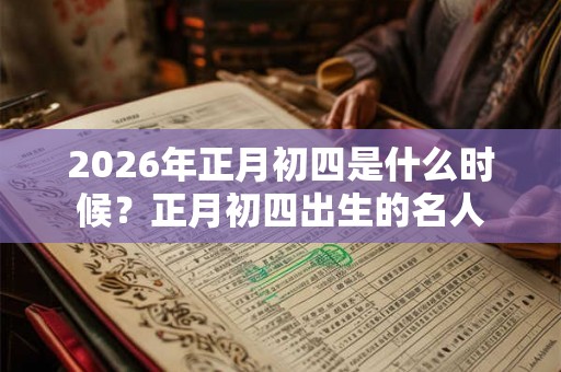 2026年正月初四是什么时候？正月初四出生的名人