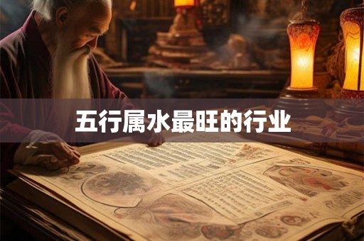 五行属水最旺的行业