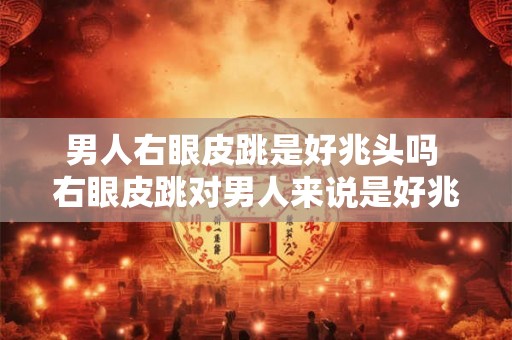 男人右眼皮跳是好兆头吗 右眼皮跳对男人来说是好兆头吗