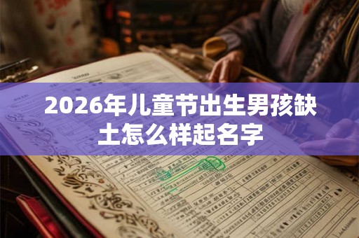 2026年儿童节出生男孩缺土怎么样起名字