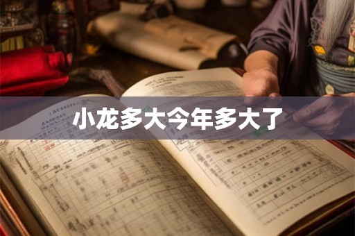 小龙多大今年多大了