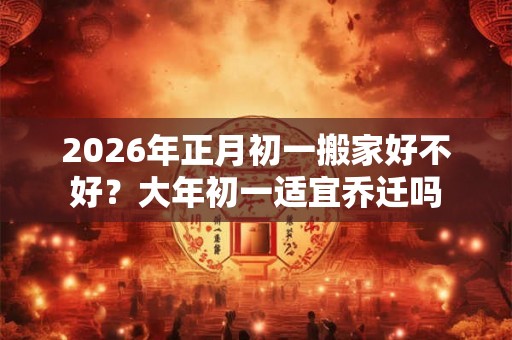 2026年正月初一搬家好不好？大年初一适宜乔迁吗