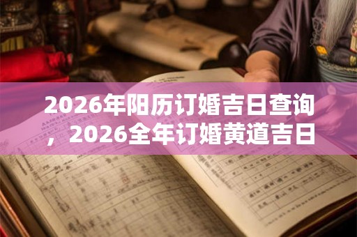 2026年阳历订婚吉日查询，2026全年订婚黄道吉日一览表
