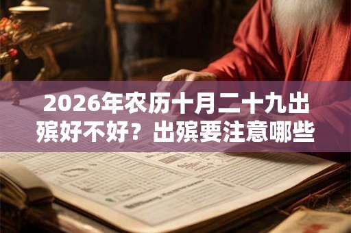 2026年农历十月二十九出殡好不好？出殡要注意哪些事情？