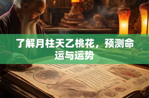 了解月柱天乙桃花，预测命运与运势
