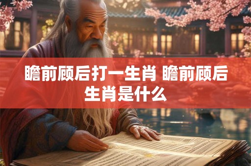 瞻前顾后打一生肖 瞻前顾后生肖是什么