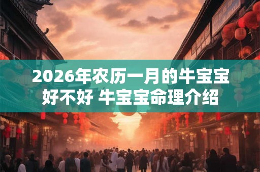 2026年农历一月的牛宝宝好不好 牛宝宝命理介绍