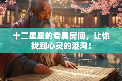 十二星座的专属房间，让你找到心灵的港湾！